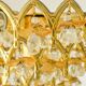 Vintage Murano glass chandelier with 58 fruits – gold metal