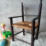 Antique armchair mulched vintage child