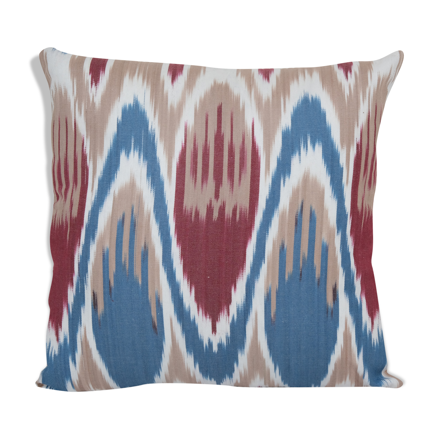 Uzbek ikat fabric designer ikat pillow