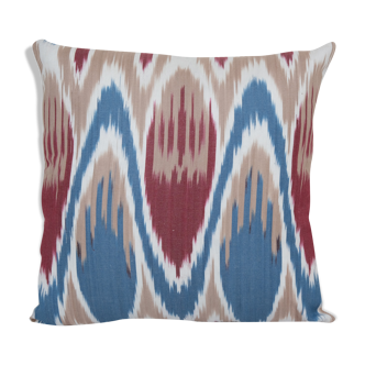 Coussin ouzbek ikat tissu