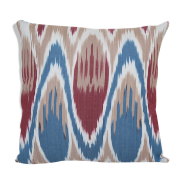 Uzbek ikat fabric designer ikat pillow