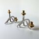 Pair of pretzel candlesticks by Dorothy Thorpe, circa 1970