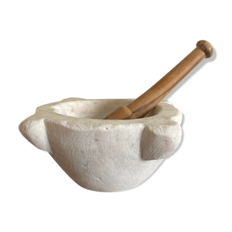Marble mortar with his pestle