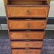 Louis XV style chest of drawers in noble wood marquetry – Marble top –
