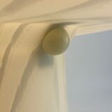 White glass Peill and Putzler mushroom table lamp XL