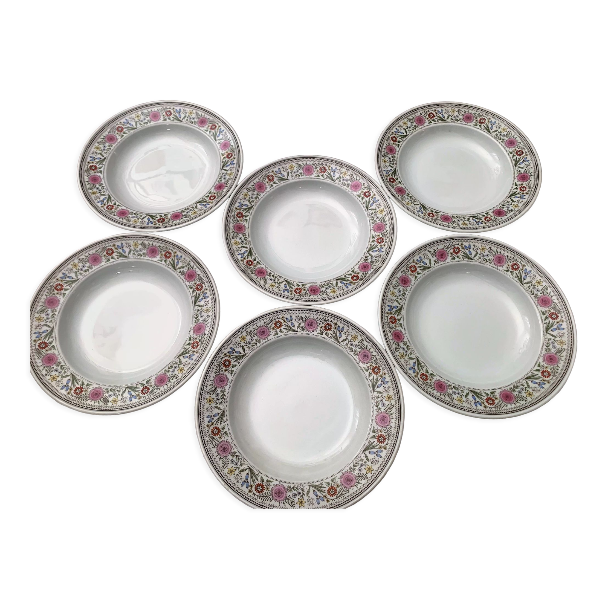 Hollow porcelain plates