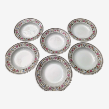 Assiettes creuses porcelaine