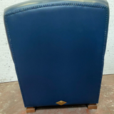 Art deco style leather armchair