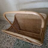 Caned magazine rack