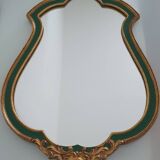 Gold leaf gilded wooden mirror