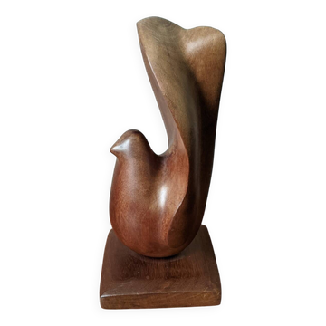 Sculpture d'oiseau stylisée décoration scandinave