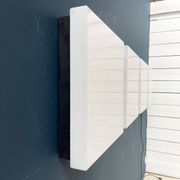 Appliques murales carrées de Trilux, années 1950, ensemble de 4