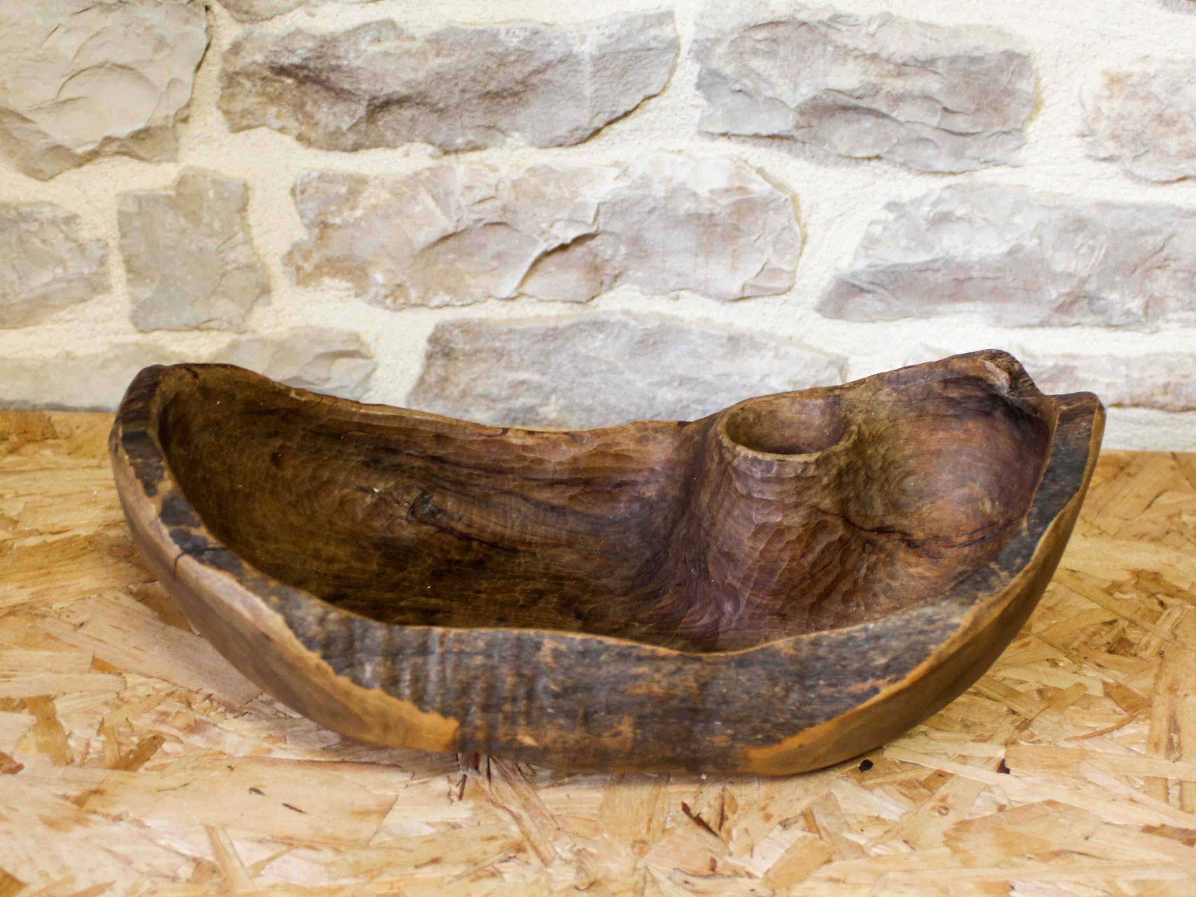 Olive wood cup, Brizard, Provence