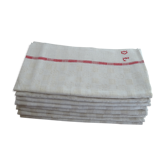 Lot of 7 flax flax towels monogrammed monogrammed DL