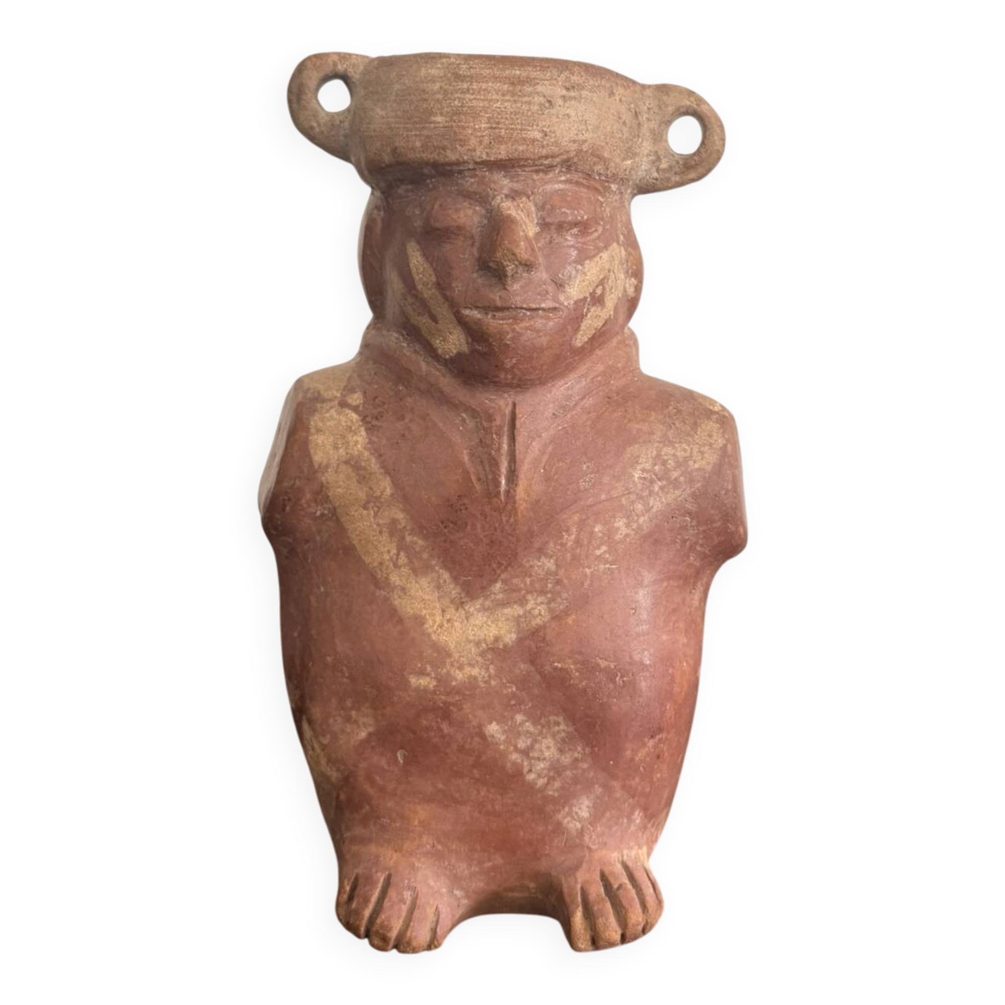 Sculpture Vase Anthropomorphic Terracotta Peru Chancay Vicus Chorotega Gra