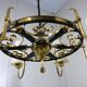 Large brass chandelier Finland 1950’s