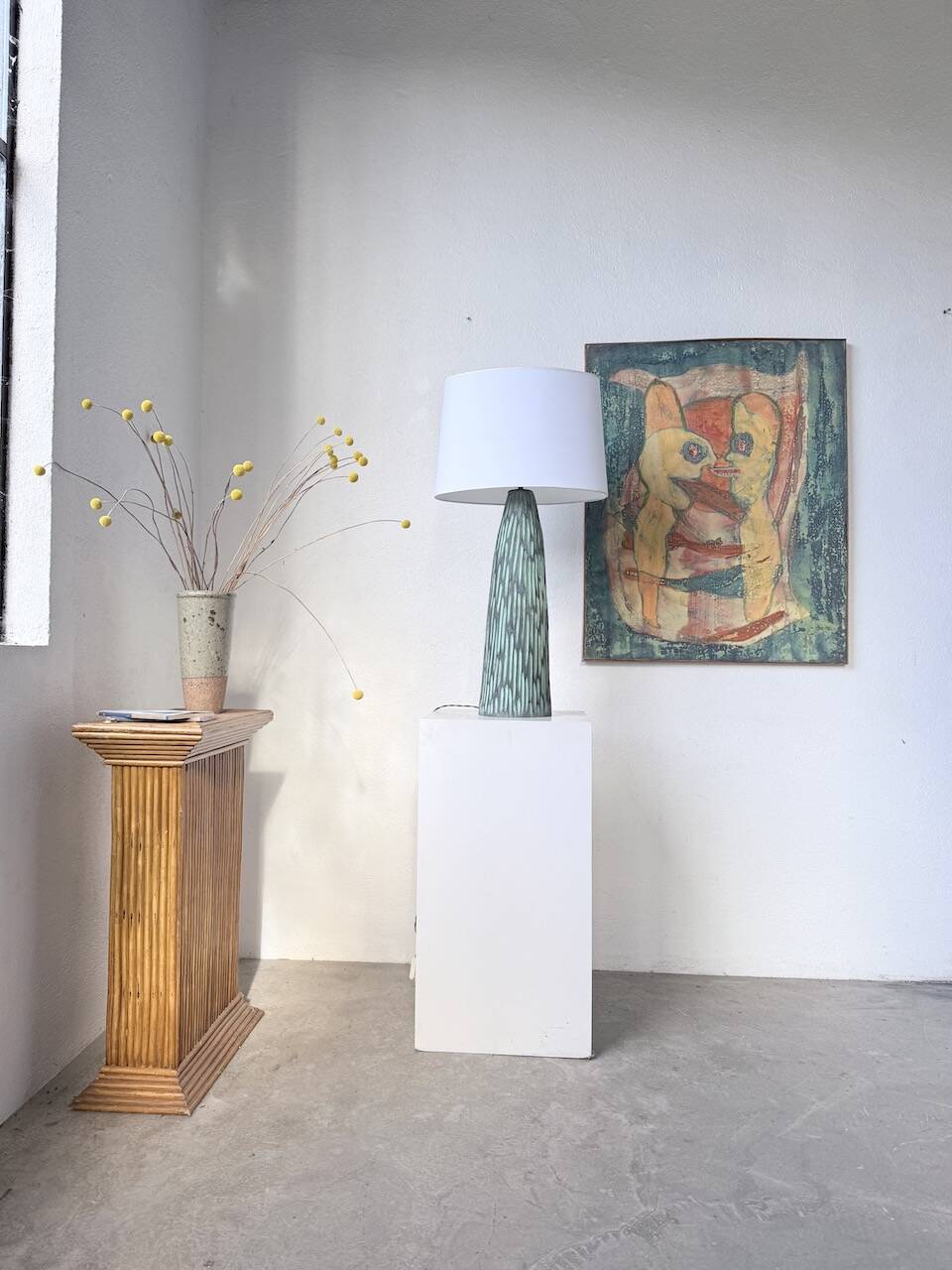 XL ceramic lamp from the 60s blin