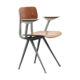 Chaise Friso Kramer Result accoudoirs chêne gris anthracite