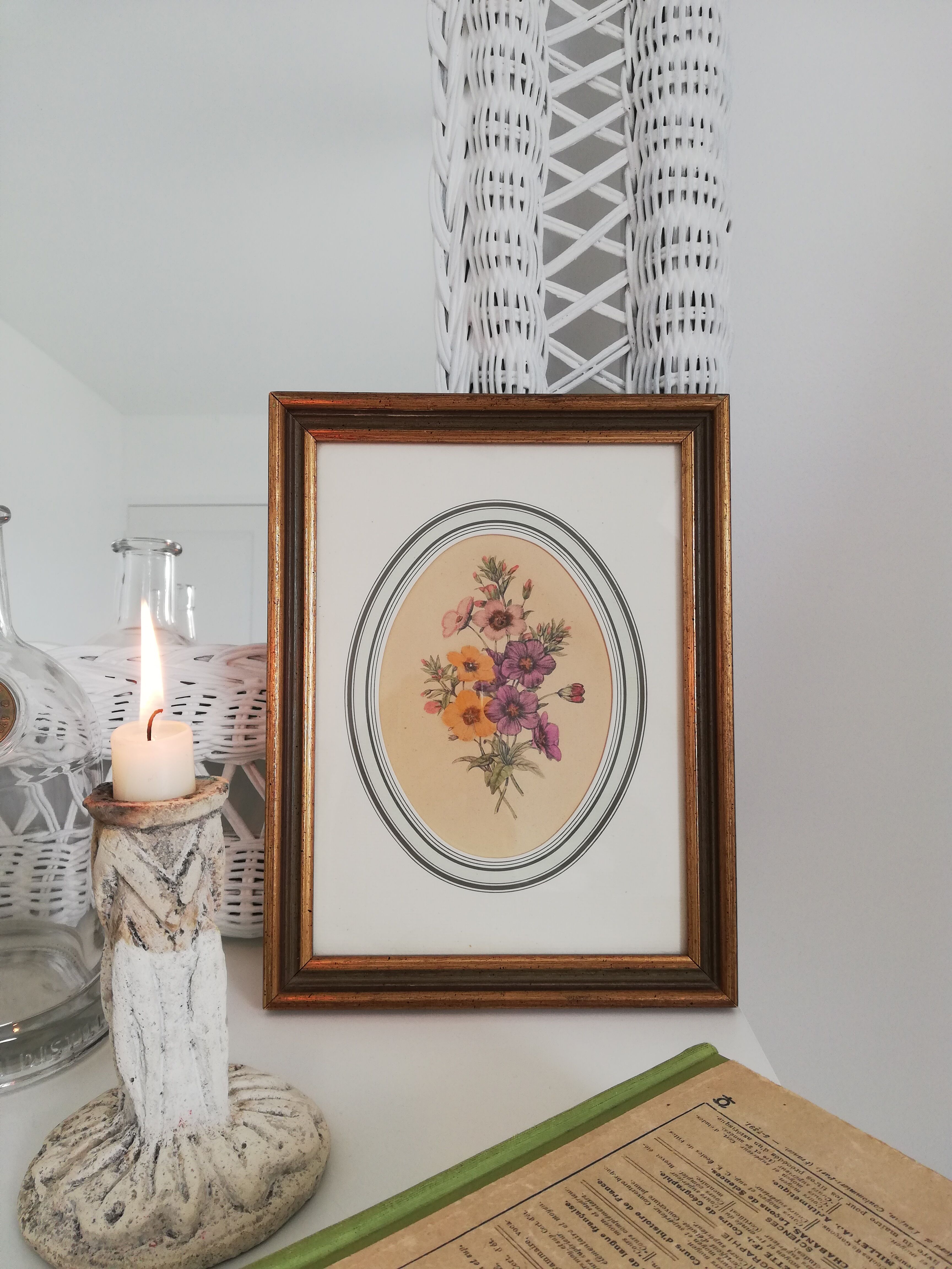 Old watercolor frame 1950