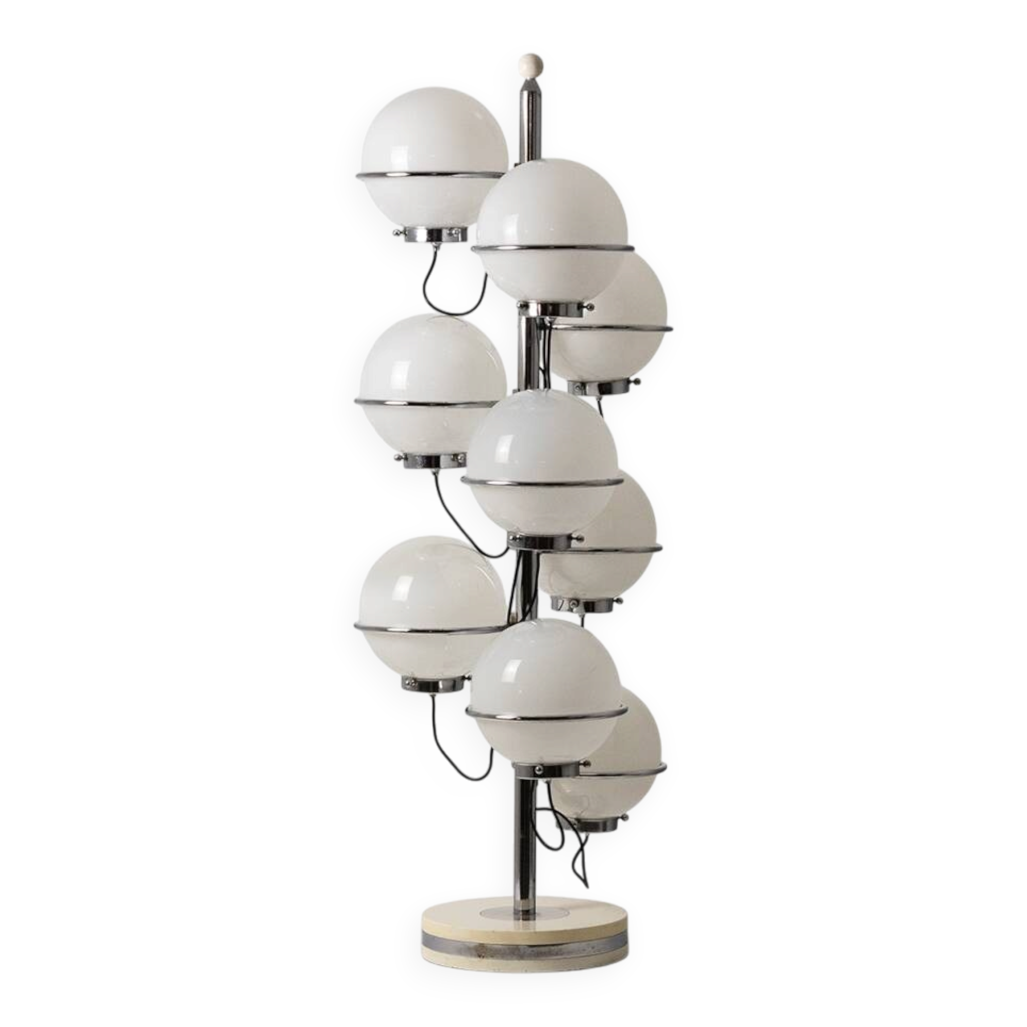 Nine-light floor lamp by Gino Sarfatti for Arteluce, 1960s.