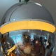 Suspension Space Age 5 openwork lights, 1970s, adjustable