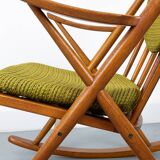 Midcentury Teak Rocking Chair by Frank Reenskaug for Bramin, 1960s