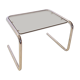 Smoked glass and chrome metal sofa tip