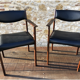 Pair of Scandinavian rosewood armchairs by SAX circa 60