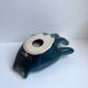 Empty pocket ceramic ring fat lava signed vallauris 70s