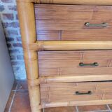 Bamboo chest of drawers