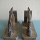 pair of art deco greyhound bookends bronze marble antique pair of bookends
