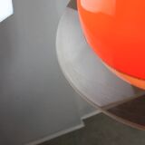 Italian Orange Space Age Saturn Lamp, 70s