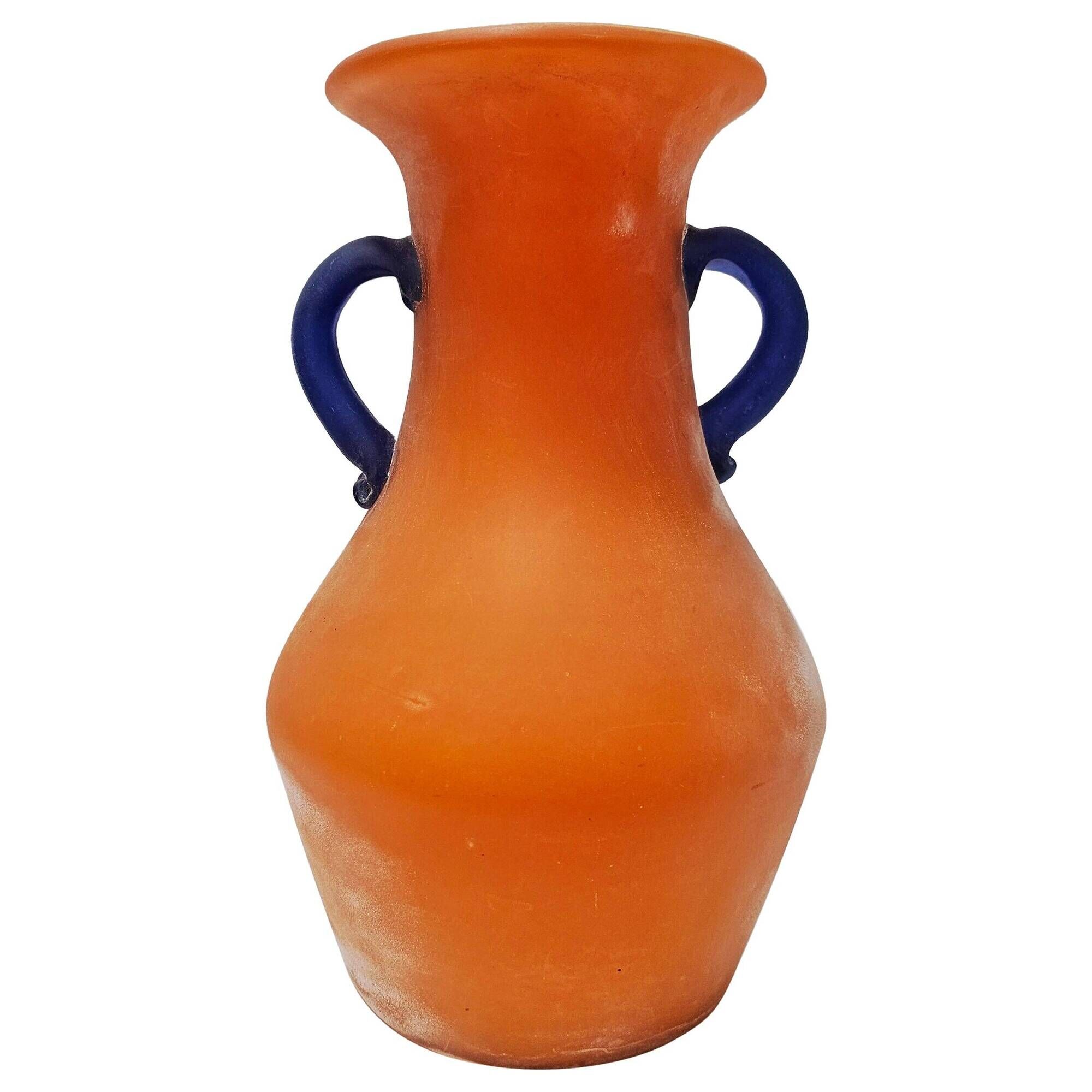 Scavo Glass Vase from Murano by Carlo Moretti, 1970s