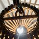 Large vintage pendant light in bamboo and rattan, circa 1960's