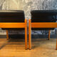 Flötotto leather armchair pair