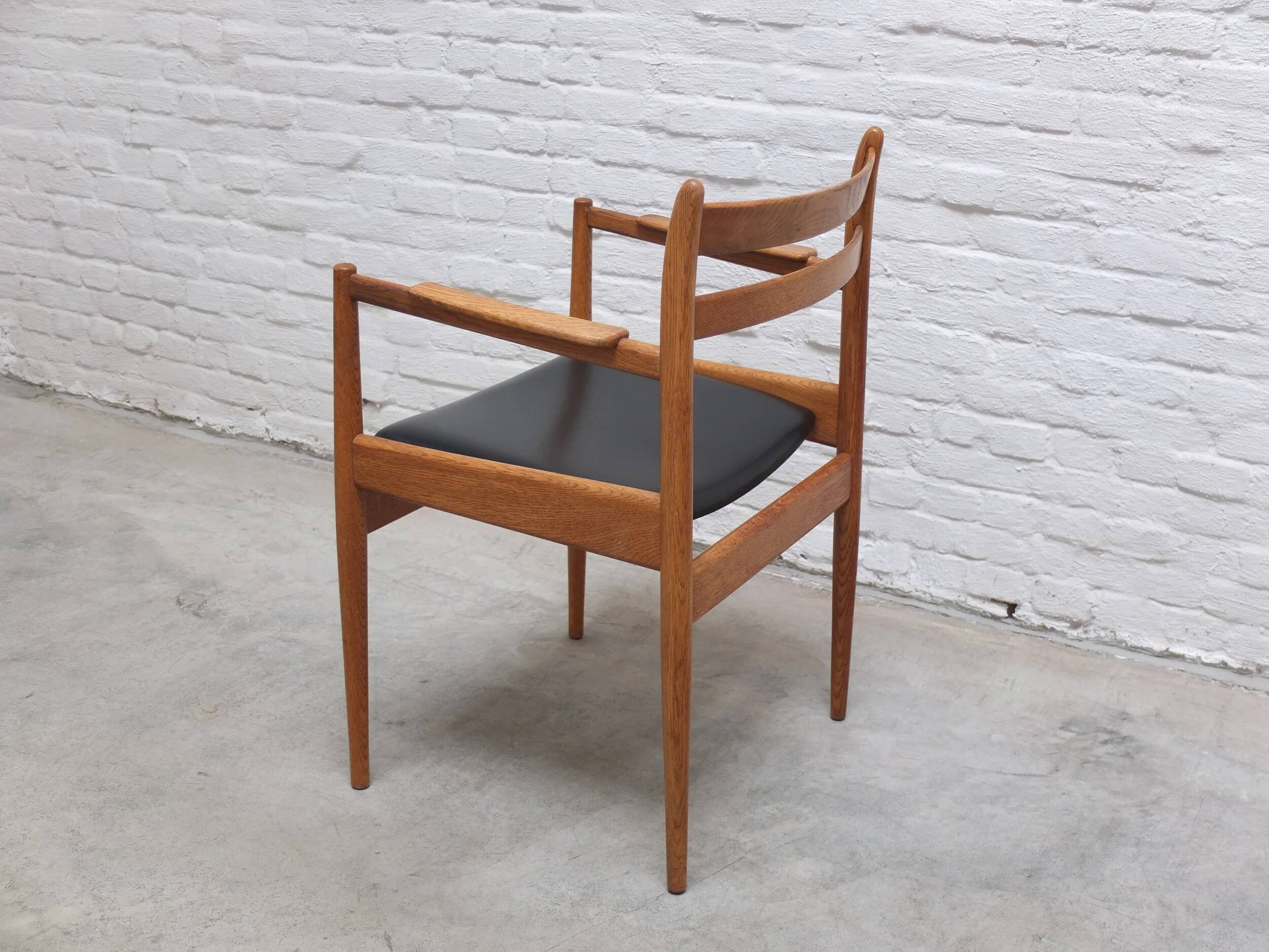 Rare armchair in oak by Jos De Mey for Van Den Berghe-Pauvers, 1960s