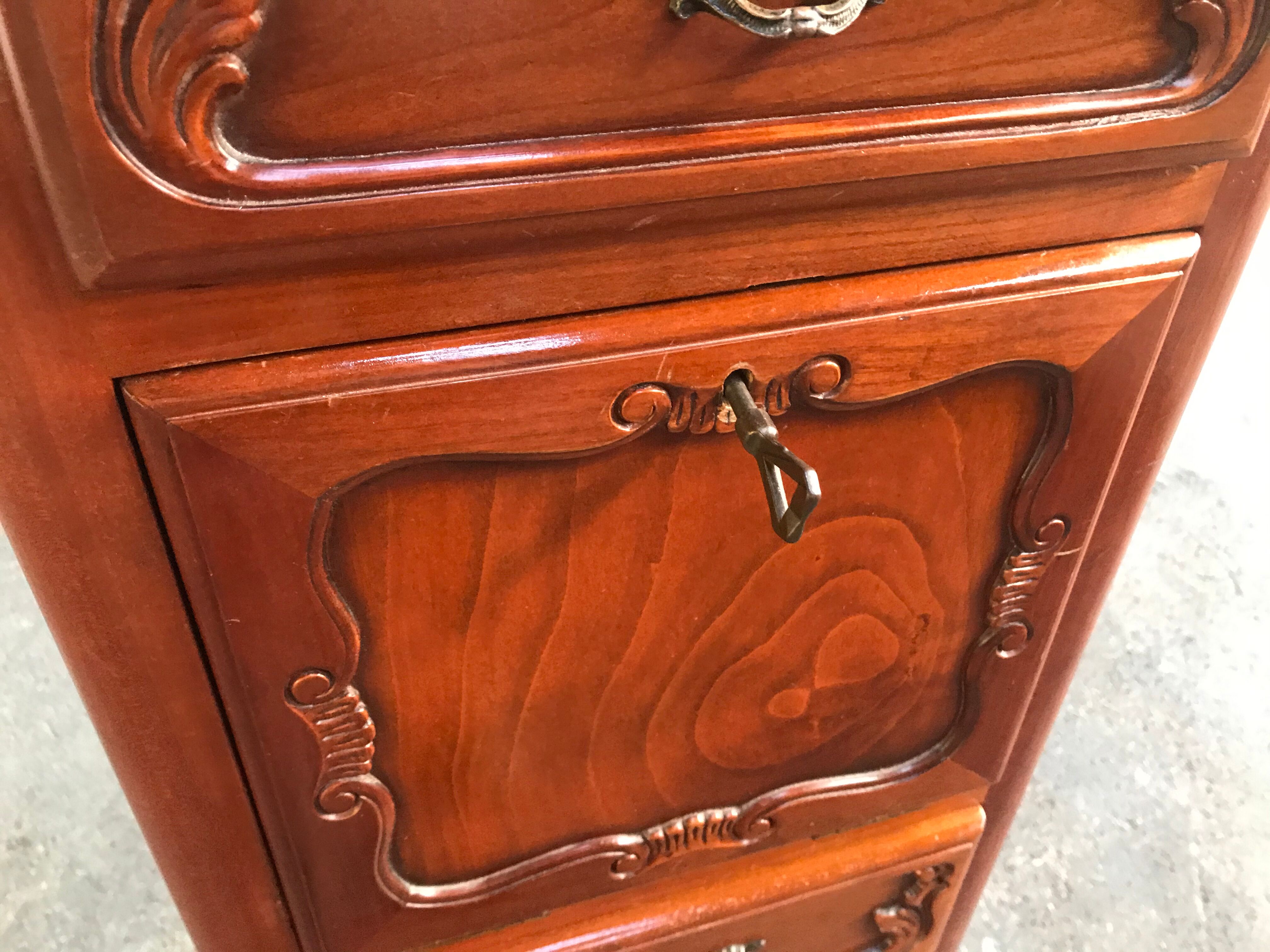 Lady-style secretary Louis XV cherry