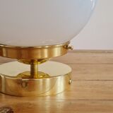 Opal glass table lamp