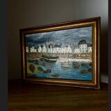 A large painting signed alvaro guillot