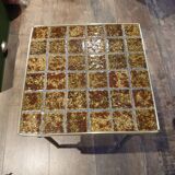 70s table with tiled top