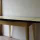 Yellow formica table
