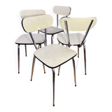 Rare: 4 chairs 1950 formica peugeot jpp peuginox new condition
