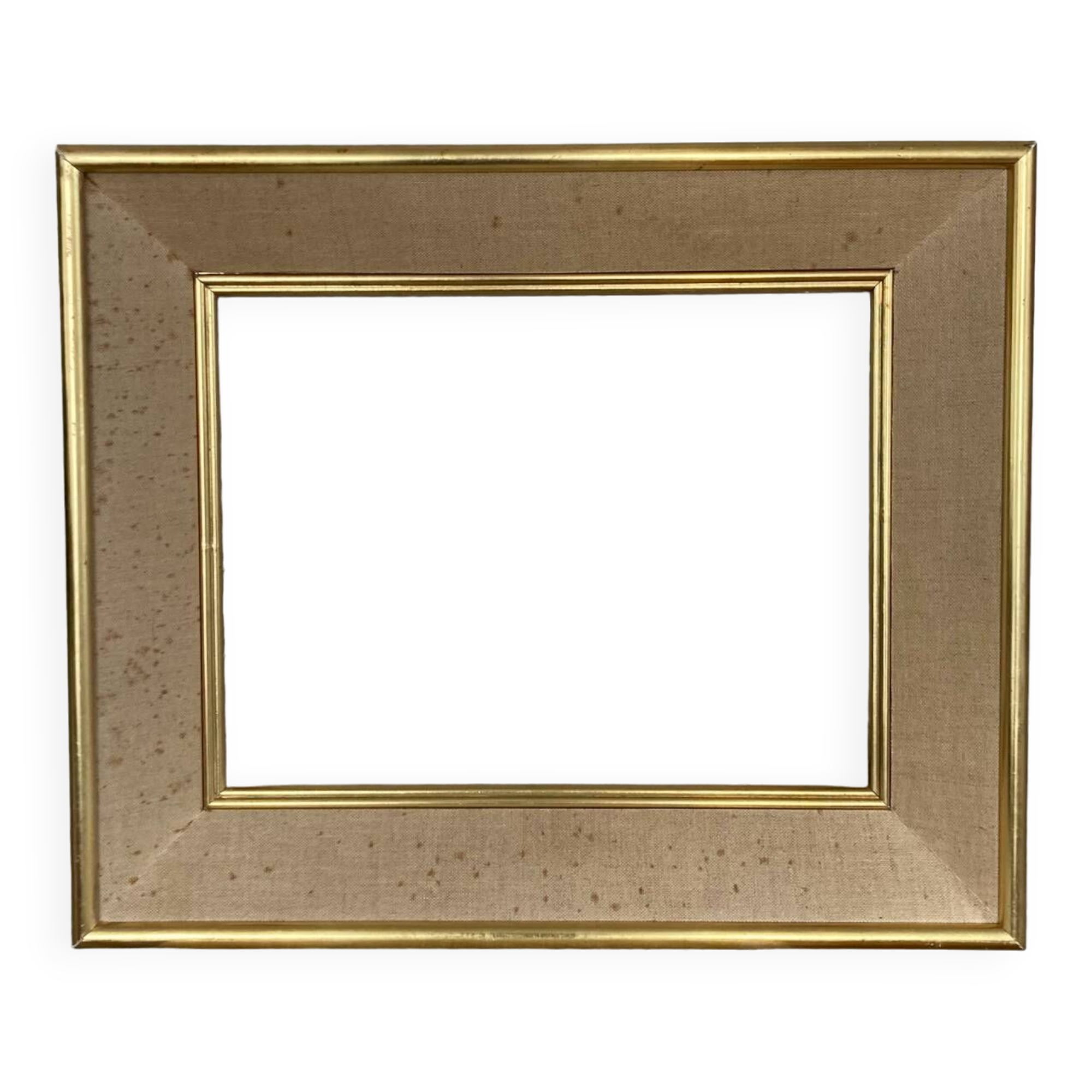 Frame in gilded wood and fabric 1950s/60s