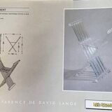"Transparency" collection By David Lange "Dagobert" Curule seat - 1970s
