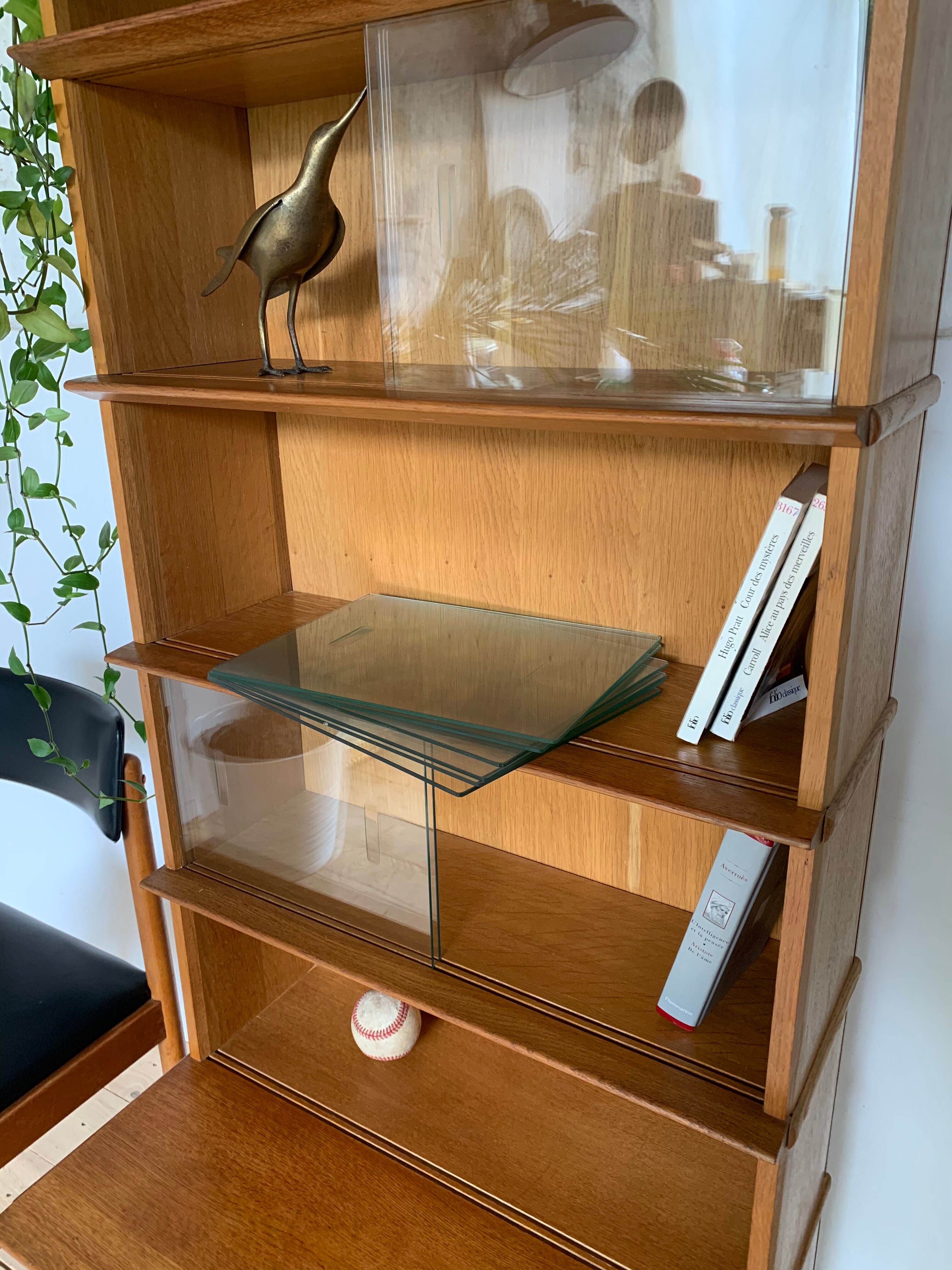 Vintage Oscar oak library