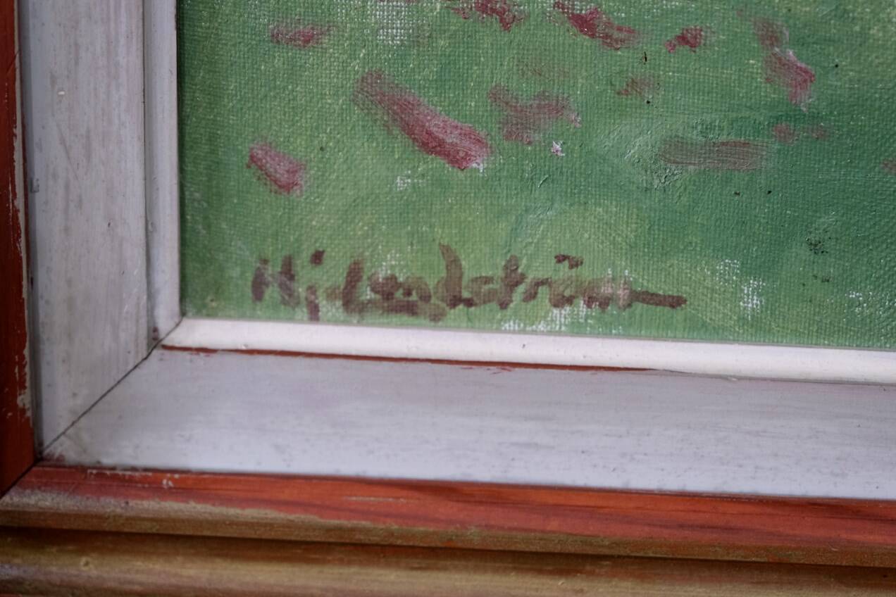 Hjalmar Lundström, Swedish Oil Painting, 1940s, Framed