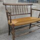 Vintage mulched wood bench