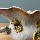 Bassano table planter, splashing flowers Italy