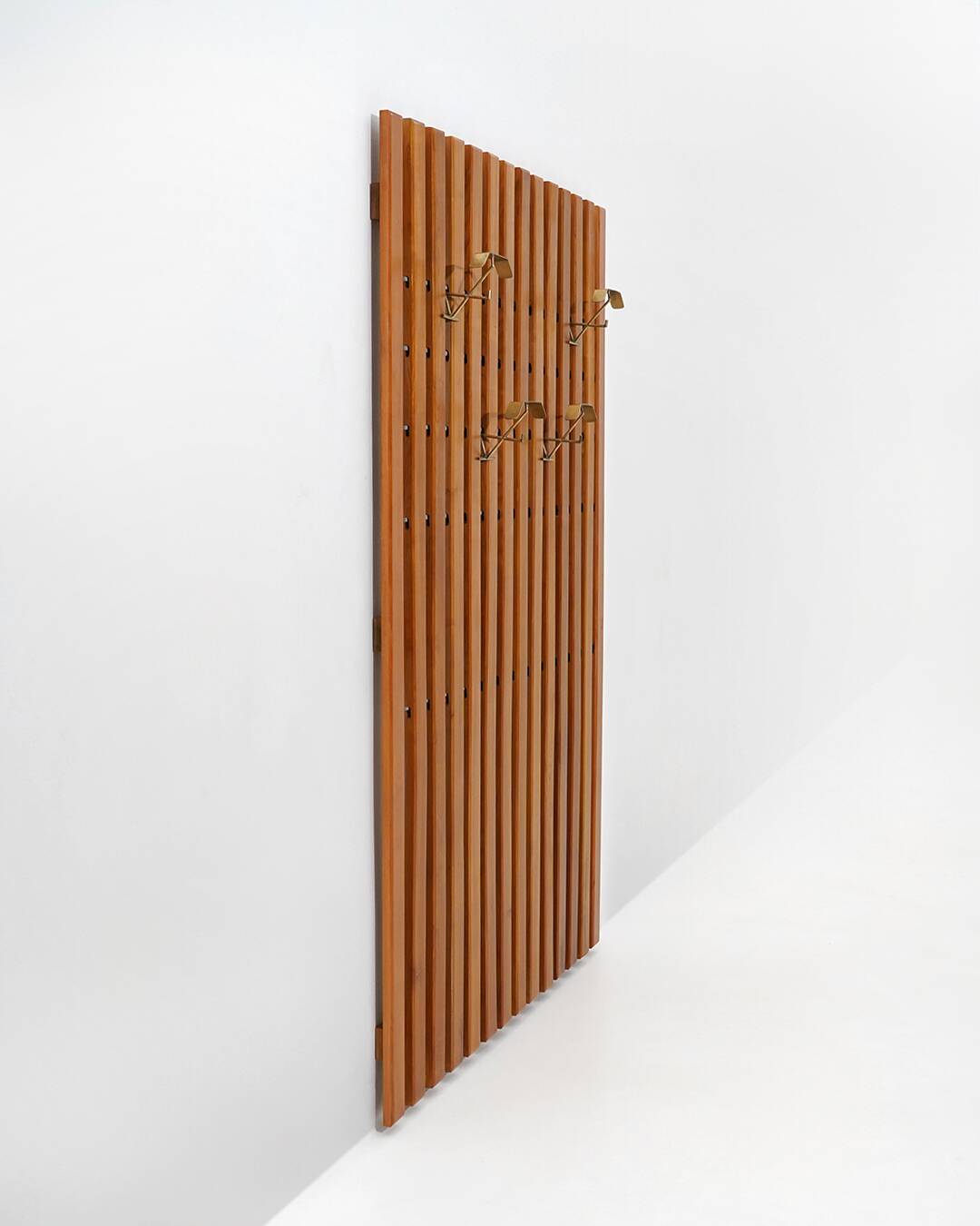 Wall-mounted coat rack by Gianfranco Frattini, 1950s