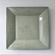 Large celadon square plate